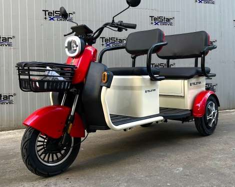 Триместна електрическа триколка 005.4 карго 2000W 23Ah