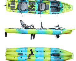Трисекционен сгъваем риболовен и туристически каяк с двойна педална система CROON 2 снимка 261